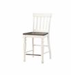 Bowery Hill Modern Two-tone Ivory and Dark Oak Counter Chair