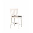 Bowery Hill Modern Two-tone Ivory and Dark Oak Counter Chair