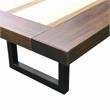Bowery Hill Solid Wood Queen Platform Bed in Distressed Cocoa