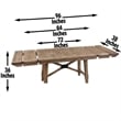 Bowery Hill Light Brown Distressed Wood Counter Height 5-Piece Dining Set
