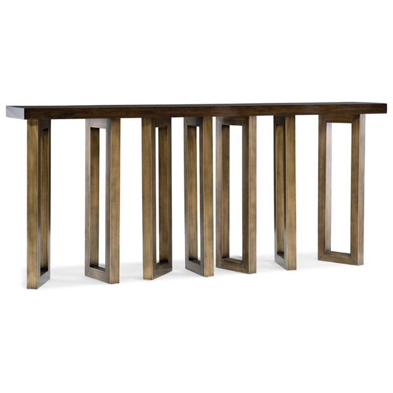 Bowery Hill Modern / Contemporary Hall Console in Dark Wood in Wood