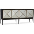 Bowery Hill Modern / Contemporary 4 Door Console Table in Black