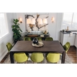 Bowery Hill Contemporary Extendable Dining Table in Midnight Brown