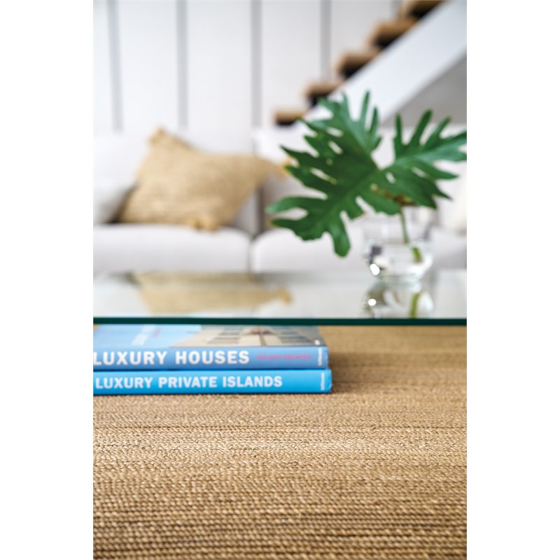 Bowery Hill Modern / Contemporary Rope and Glass Cocktail Table