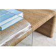 Bowery Hill Modern / Contemporary Rope and Glass Cocktail Table