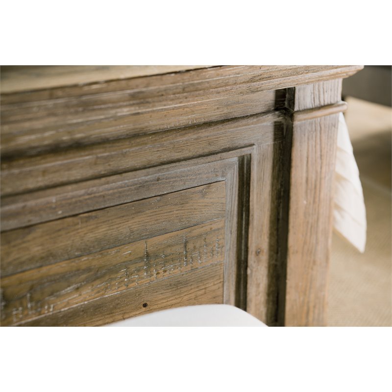 Bowery Hill Modern / Contemporary Panel Headboard in Distressed Wood