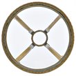 Bowery Hill Modern / Contemporary Martini Table in Gold Cast Iron
