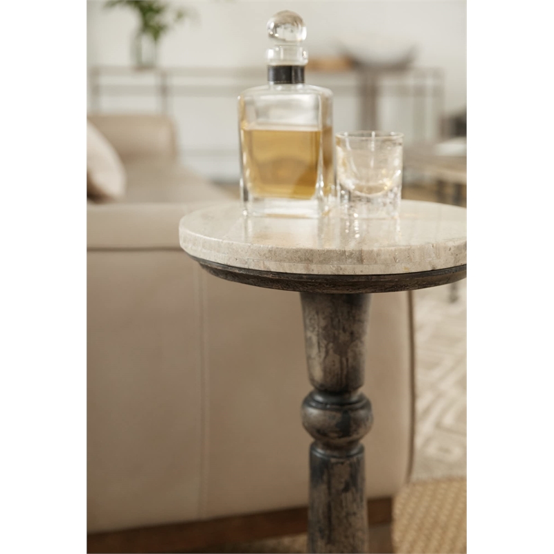 Bowery Hill Modern / Contemporary Living Room Martini Table in Brown Stone