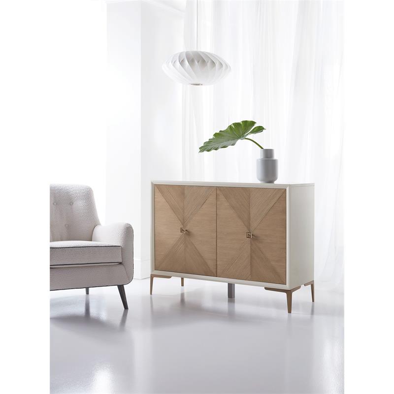 Bowery Hill Modern / Contemporary Living Room Hall Chest in Beige Wood