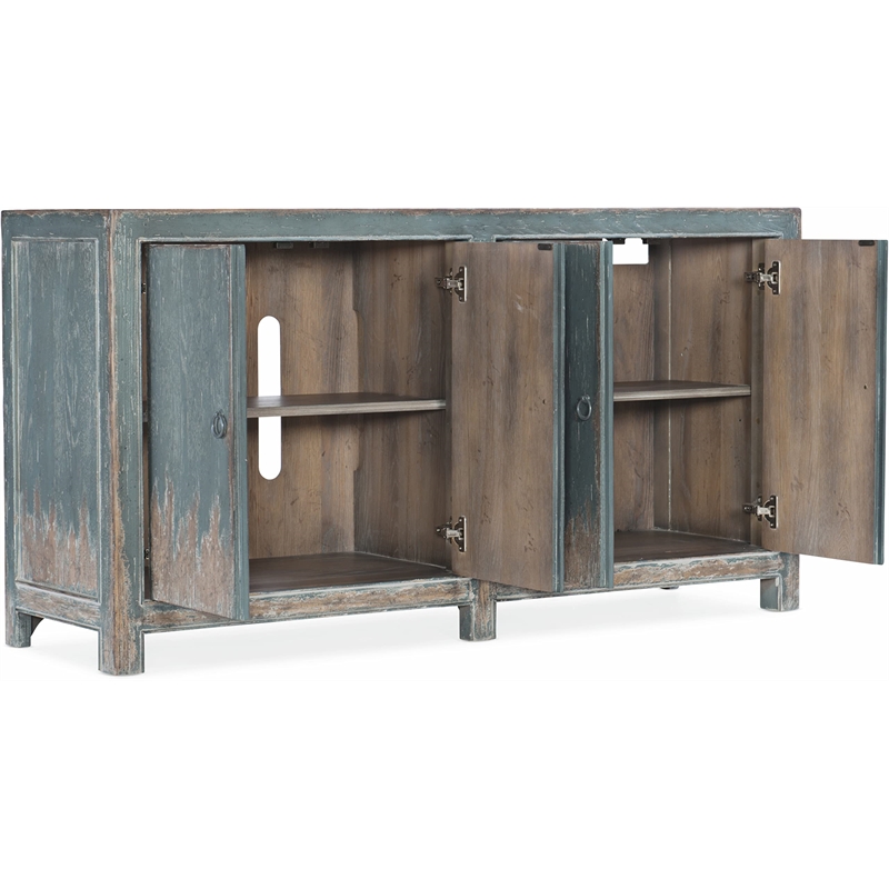 Bowery Hill Contemporary Home Entertainment Four Door Media Console