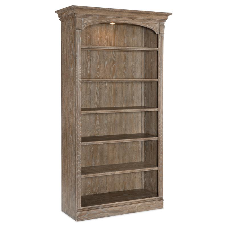 Bowery Hill Modern / Contemporary Home Office Bookcase in Brown Wood