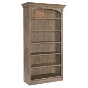 Bowery Hill Modern / Contemporary Home Office Bookcase in Brown Wood