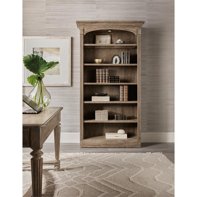 Bowery Hill Modern / Contemporary Home Office Bookcase in Brown Wood
