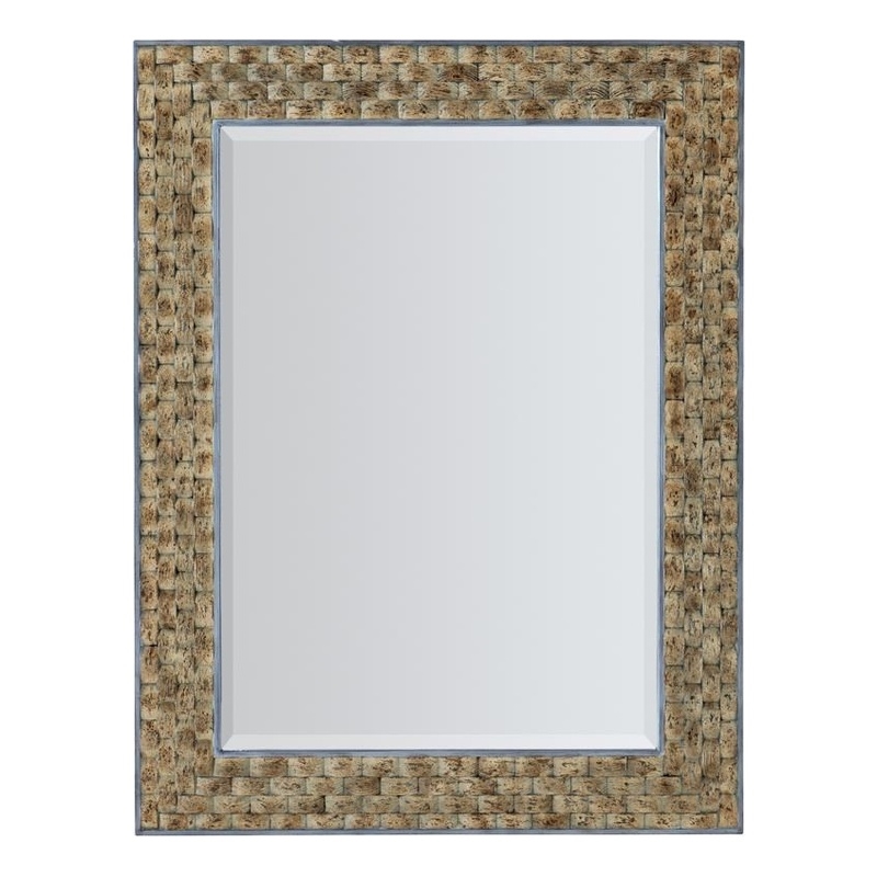 Bowery Hill Modern / Contemporary Bedroom Portrait Mirror in Brown Resin