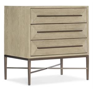 Bowery Hill Modern / Contemporary Bedroom Three-Drawer Nightstand