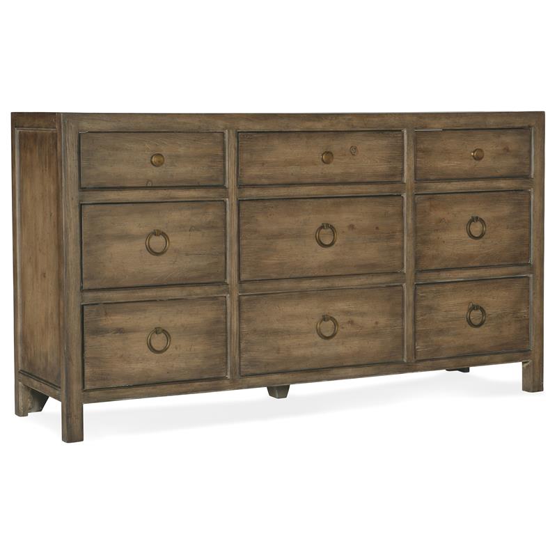 Bowery Hill Modern / Contemporary Bedroom Nine-Drawer Dresser