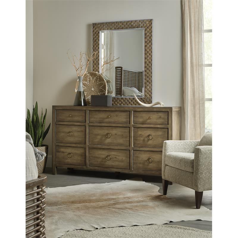 Bowery Hill Modern / Contemporary Bedroom Nine-Drawer Dresser