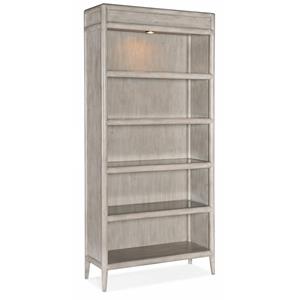 Bowery Hill Modern / Contemporary Home Office Bookcase in Gray Wood