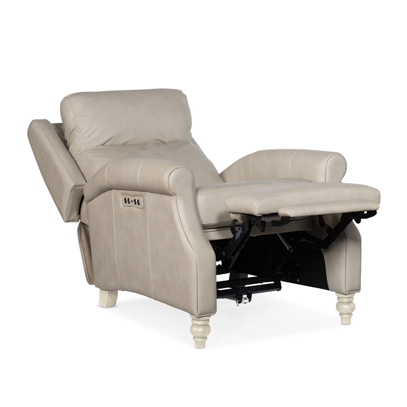 Bowery Hill Contemporary Living Room Power Recliner with Power Headrest