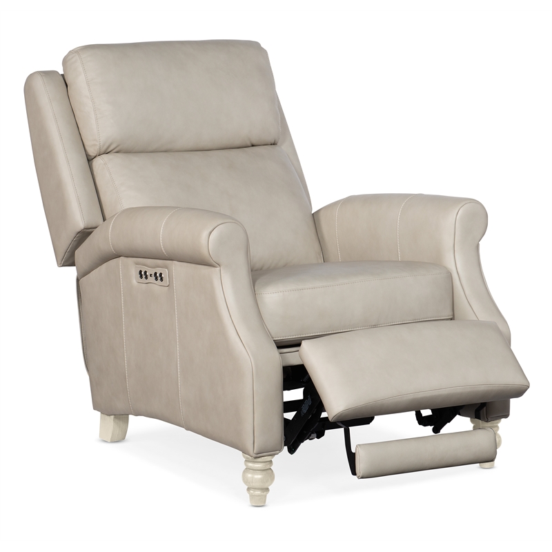 Bowery Hill Contemporary Living Room Power Recliner with Power Headrest