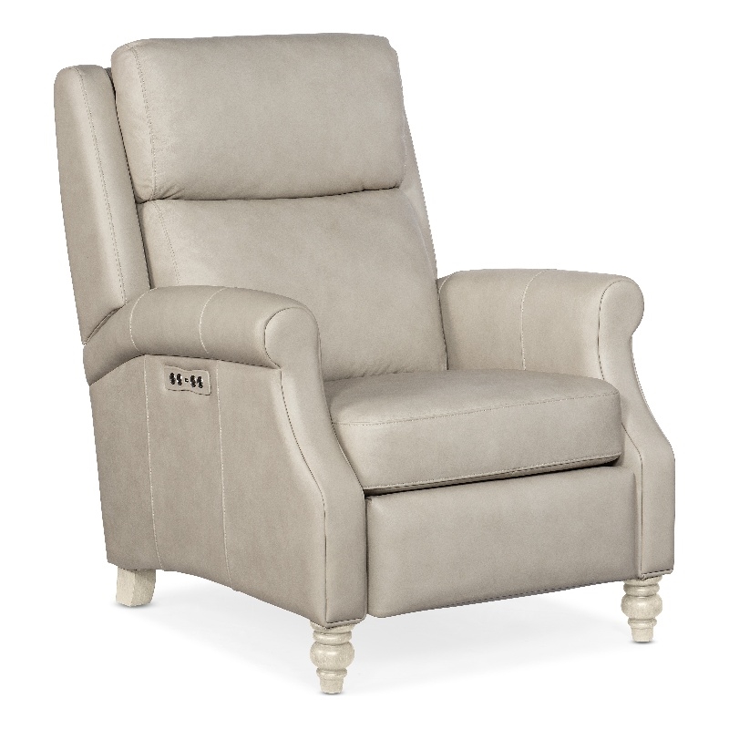 Bowery Hill Contemporary Living Room Power Recliner with Power Headrest