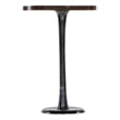 Bowery Hill Modern / Contemporary Accent Table with Pink Glass