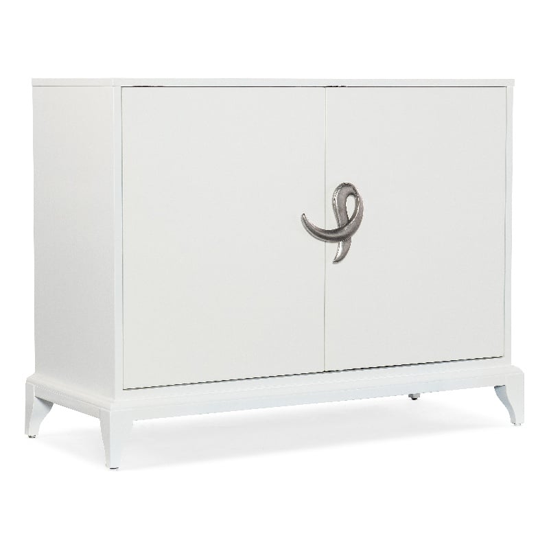 Bowery Hill Modern / Contemporary Chest in White Wood Finish