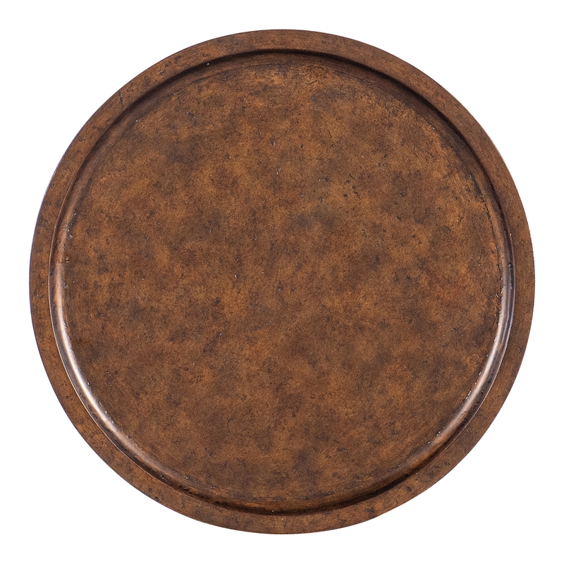Bowery Hill Modern / Contemporary Metal Accent Table in Copper