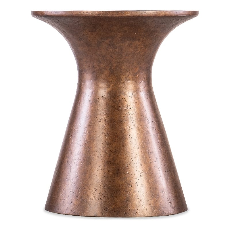 Bowery Hill Modern / Contemporary Metal Accent Table in Copper