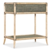 Bowery Hill Modern / Contemporary Wood Rattan Bedside Table in Beige