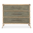 Bowery Hill Modern / Contemporary Rattan Chest in Seagrass Green/Pewter