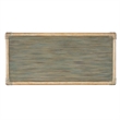 Bowery Hill Modern / Contemporary Rattan Chest in Seagrass Green/Pewter