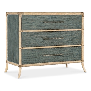 Bowery Hill Modern / Contemporary Rattan Wood Chest in Beige