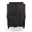 Bowery Hill Leather Power Recliner with Power Headrest in Gray