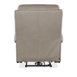 Bowery Hill Power Leather Recliner with Power Headrest in Gray