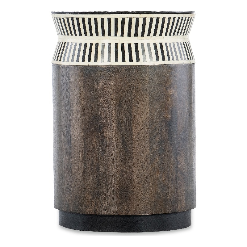 Bowery Hill Modern / Contemporary Wood End Table in Brown Finish
