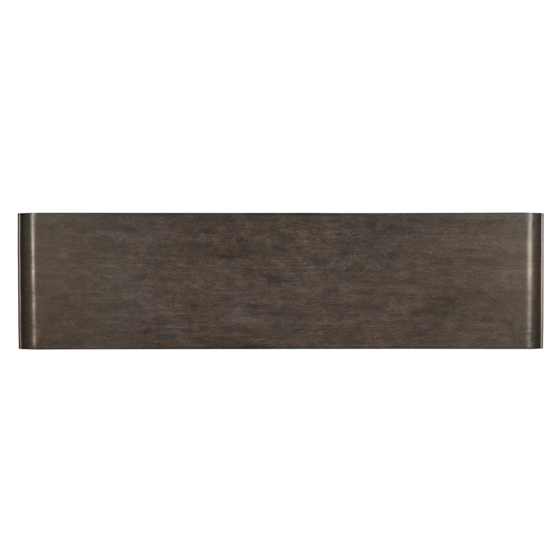 Bowery Hill Modern / Contemporary Metal Credenza in Brown Finish