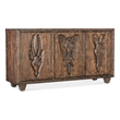Bowery Hill Modern / Contemporary Credenza in Brown Wood Finish