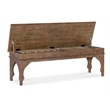 Bowery Hill Modern / Contemporary Wood Bed Bench in Brown Finish