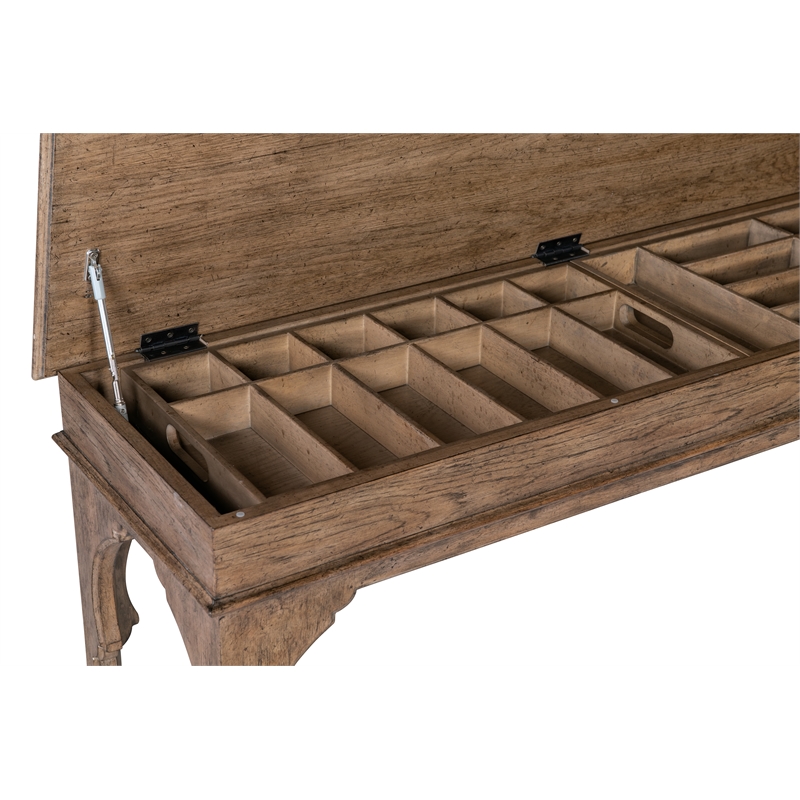 Bowery Hill Modern / Contemporary Wood Bed Bench in Brown Finish