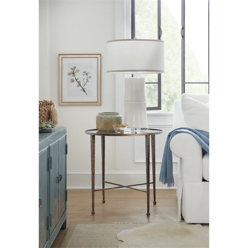 Bowery Hill Contemporary Living Room Flanders Square Cocktail Table