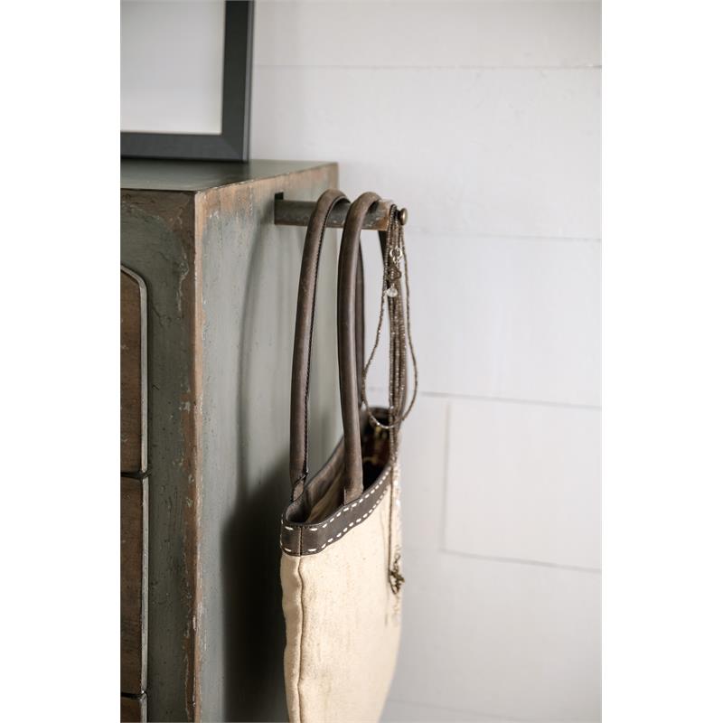 Bowery Hill Modern / Contemporary Bedroom Six-Drawer Chest- Speckled Gray