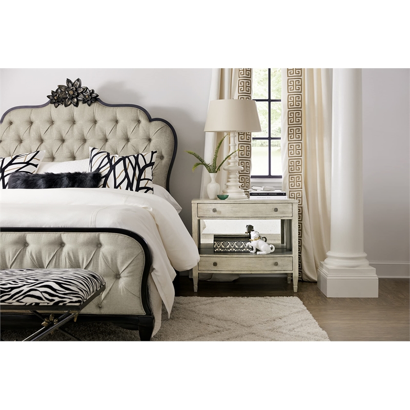 Bowery Hill Modern / Contemporary Bedroom Two Drawer Nightstand