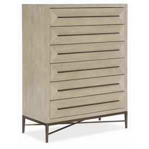 Bowery Hill Modern / Contemporary Bedroom Six-Drawer Chest in Wood