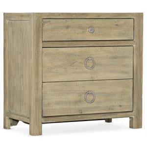 Bowery Hill Modern / Contemporary Bedroom Three-Drawer Nightstand