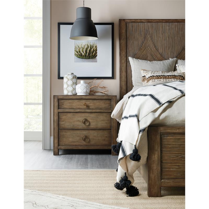 Bowery Hill Modern / Contemporary Bedroom Three-Drawer Nightstand