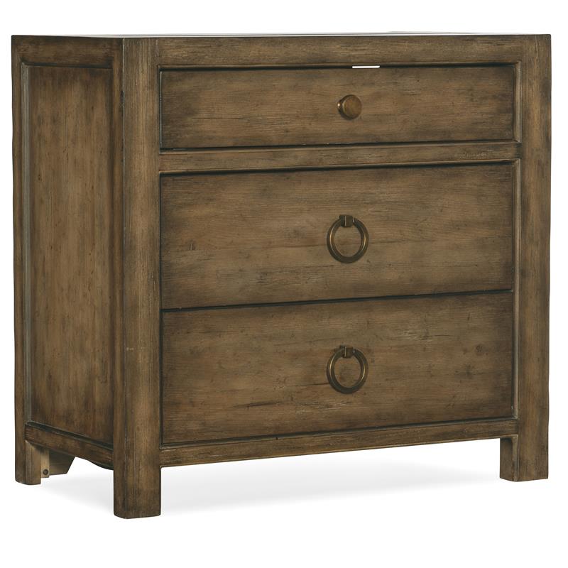 Bowery Hill Modern / Contemporary Bedroom Three-Drawer Nightstand