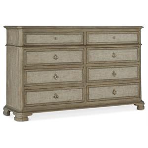 bowery hill modern / contemporary bedroom eight-drawer dresser