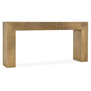 Bowery Hill Modern / Contemporary Living Room Sofa Console in Gold Wood