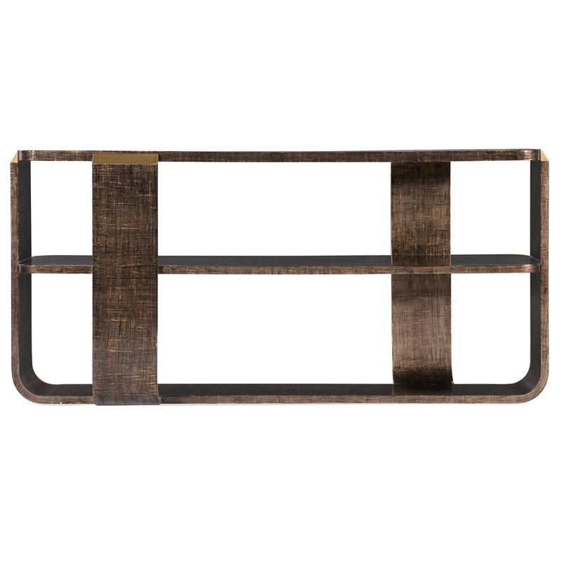 Bowery Hill Modern / Contemporary Living Room Sofa Table in Brown Wood